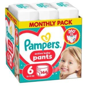 PAMPERS MSB бебешки гащи размер 6 (13-19кг) 144 бр