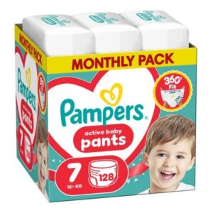 PAMPERS MSB гащи размер 7 (15+кг) 128 бр
